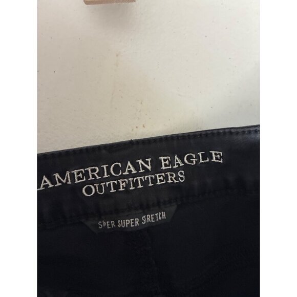 American Eagle Shorts Womens Black Denim High-Rise Shorts Size 2 - Picture 8 of 11